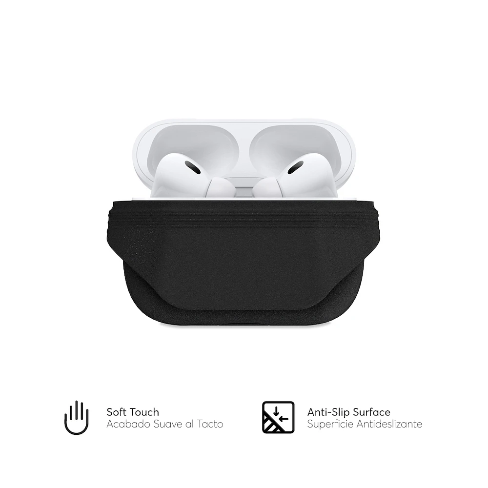 Funda NCO Silicone AirPods Pro 1er y 2da gen Negro