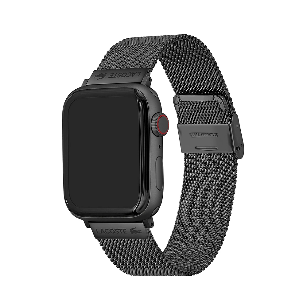 Correa Lacoste 2050022 Apple Watch 42-44-45mm Malla M Negro