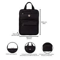 Backpack Sundar PT613 15" Negro