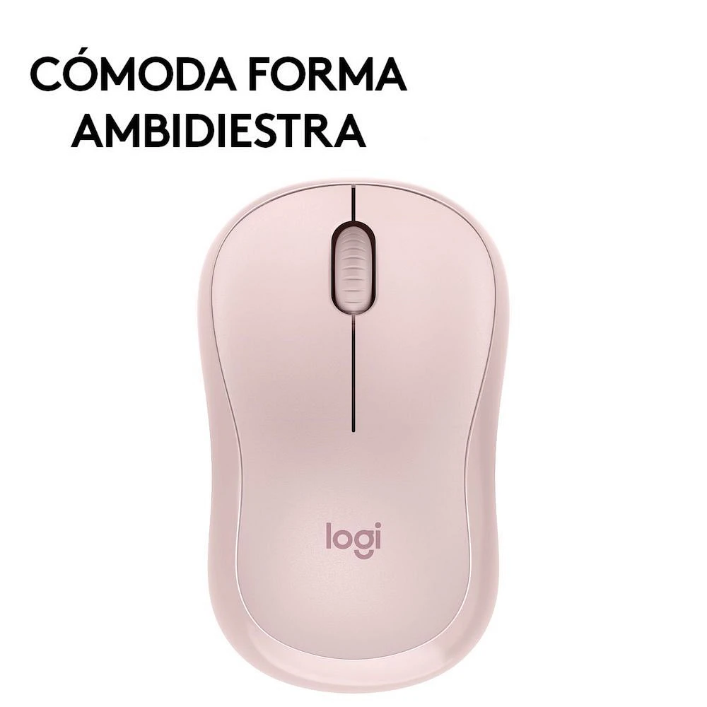 Mouse Logitech M240 Inalámbrico Silencioso Rosa