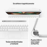 Magic Keyboard Apple iPad Pro 12.9" 3-6 Gen Blanco Espa ol