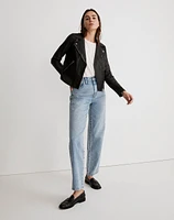 The Washed Leather Motorcycle Jacket | Madewell