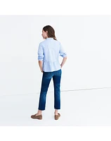 Lakeside Peplum Shirt in Waterfall Blue | Madewell