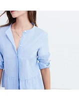 Lakeside Peplum Shirt in Waterfall Blue | Madewell