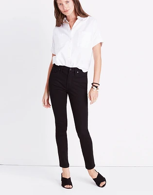 Tall 9" Mid-Rise Skinny Jeans in ISKO Stay Black™ | Madewell