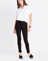 Tall 9" Mid-Rise Skinny Jeans in ISKO Stay Black™ | Madewell