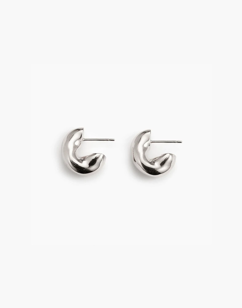 AGMES Small Dahlia Hoops | Madewell