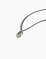 Maslo Jewelry Small Pebble Pendant Necklace Sterling Silver Cord | Madewell