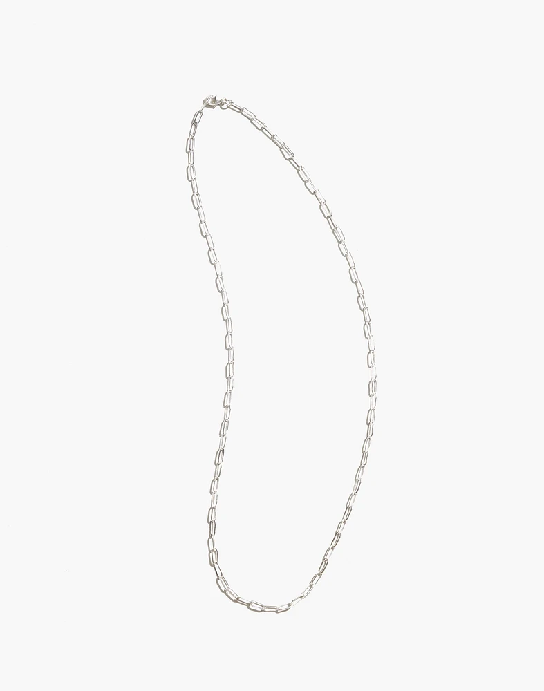 Maslo Jewelry Drawn Cable Chain Necklace Sterling Silver | Madewell