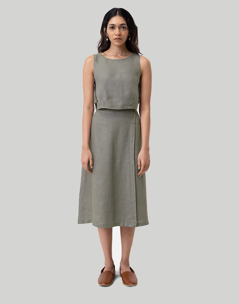 Reistor Overlap Midi Skirt | Madewell