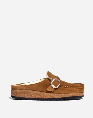 Birkenstock® Suede Buckley Clogs Shearling | Madewell