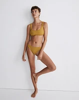 Madewell Second Wave Ribbed Classic Cheeky Bikini Bottom