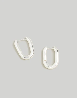 Carabiner Medium Hoop Earrings | Madewell