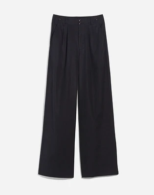 The Plus Harlow Wide-Leg Pant Drapey Twill | Madewell