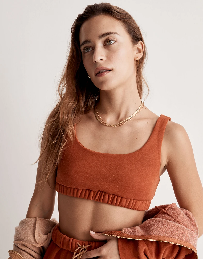 Madewell x Donni (Re)sourced Fleece Sports Bra |