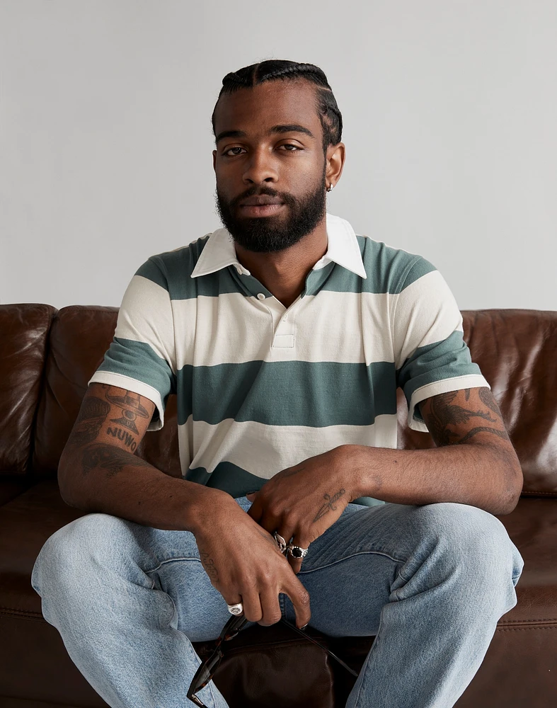 Rugby Short-Sleeve Polo Shirt | Madewell