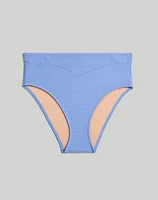 Ribbed High-Cut Bikini Bottom | Madewell