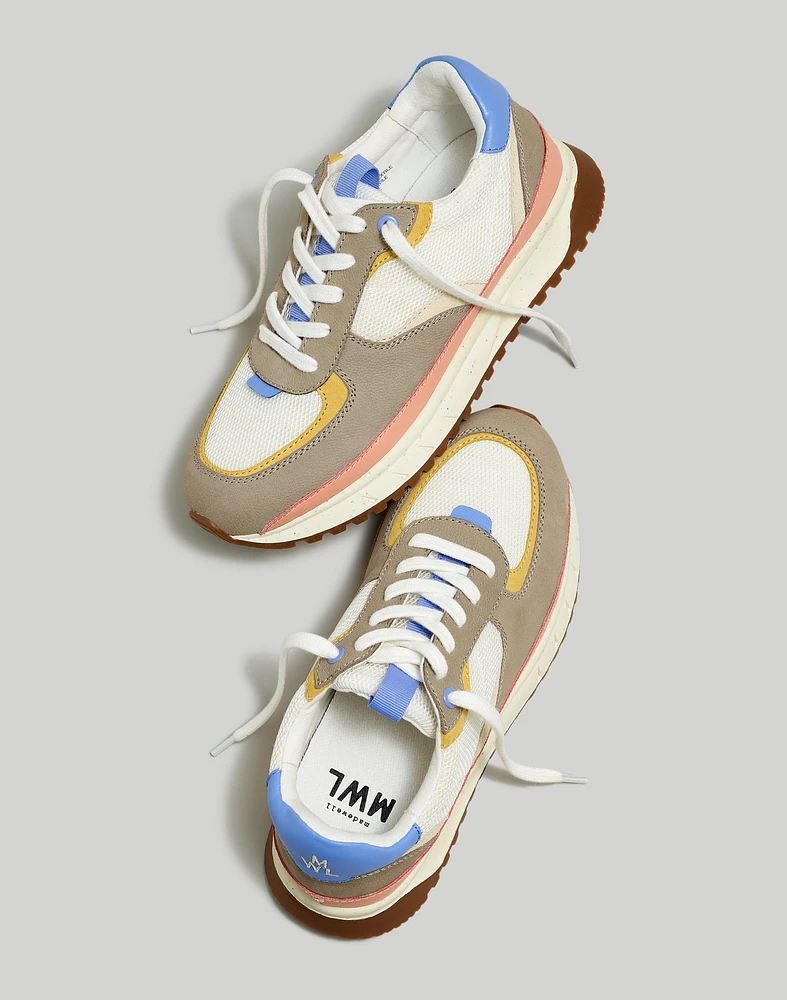 Kickoff Trainer Sneakers in Colorblock Leather & Suede | Madewell