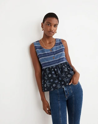 Madewell x Rentrayage Upcycled Print-Mix Tank | Madewell