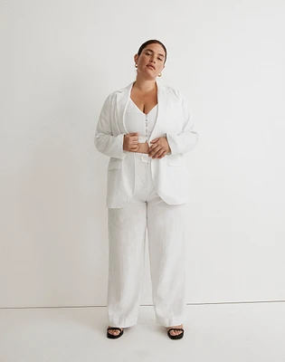 The Plus Larsen Blazer in 100% Linen | Madewell