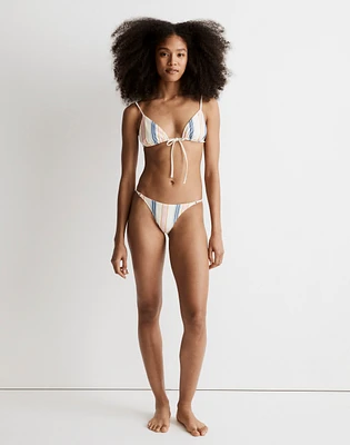 Madewell x OOKIOH Ipanema Bikini Top Cabana Stripe |