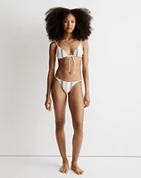 Madewell x OOKIOH Ipanema Bikini Top Cabana Stripe |