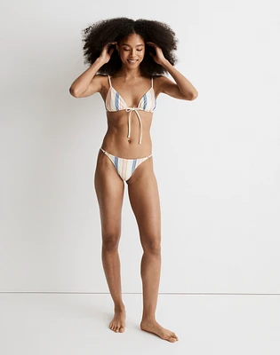 Madewell x OOKIOH Goa Bikini Bottom in Cabana Stripe | Madewell