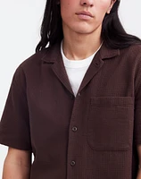 Easy Short-Sleeve Shirt Woven Checkerboard | Madewell