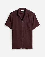 Easy Short-Sleeve Shirt Woven Checkerboard | Madewell