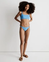 Scrunchy-Strap Square-Neck Bikini Top | Madewell