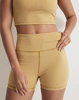 Flex High-Rise Biker Shorts Gingham | Madewell