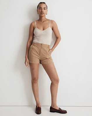 Zip-Front Tapered Shorts | Madewell