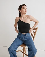 One-Shoulder Crop Tank Sleekhold | Madewell