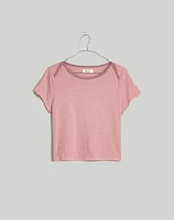 Contrast-Bib Crop Tee | Madewell