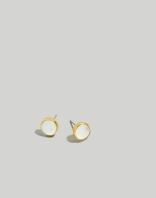 Pearl Oyster Stud Earrings | Madewell