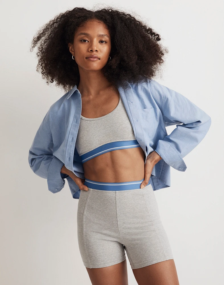 Knit Trimmed Biker Shorts | Madewell