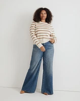 (Re)sourced Cashmere Crewneck Sweater Stripe | Madewell