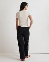 Ruched Crewneck Tee | Madewell