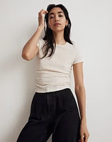 Ruched Crewneck Tee | Madewell