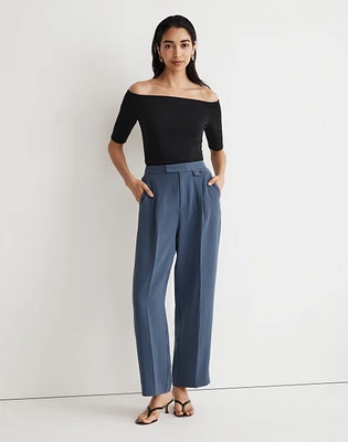 The Petite Rosedale High-Rise Straight Pant Crepe | Madewell