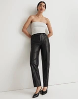 Madewell x Aimee Song Slim Tapered Pants in Faux Leather | Madewell