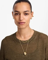 Linen Drop-Shoulder Sweater | Madewell