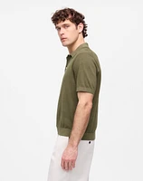 Three-Button Sweater Polo Shirt | Madewell