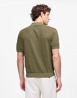 Three-Button Sweater Polo Shirt | Madewell