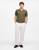Three-Button Sweater Polo Shirt | Madewell
