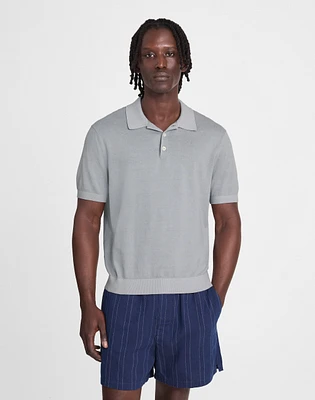 Three-Button Sweater Polo Shirt | Madewell