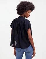 Cap-Sleeve A-Line Top | Madewell