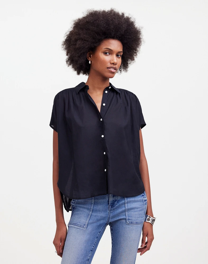 Cap-Sleeve A-Line Top | Madewell