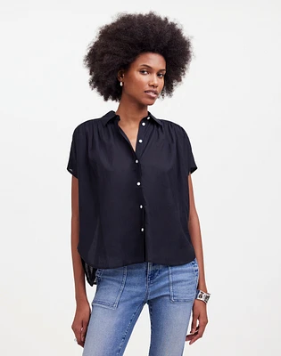 Cap-Sleeve A-Line Top | Madewell