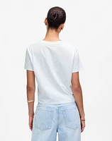 Slub Boxy-Crop Tee | Madewell